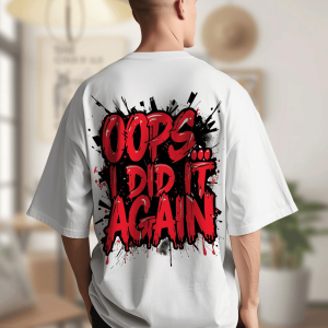 White Oversized Mokup