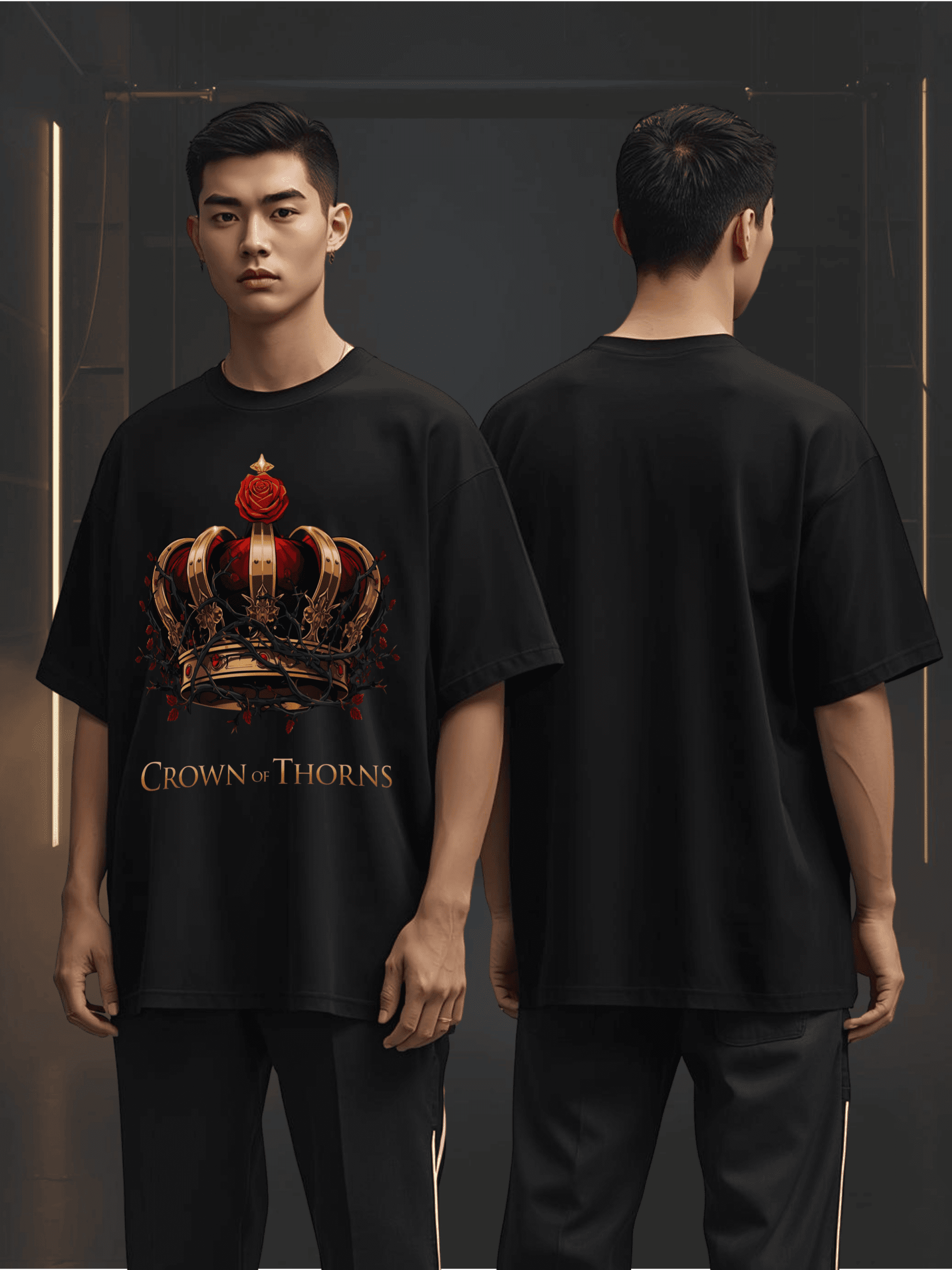 Black oversized mockup