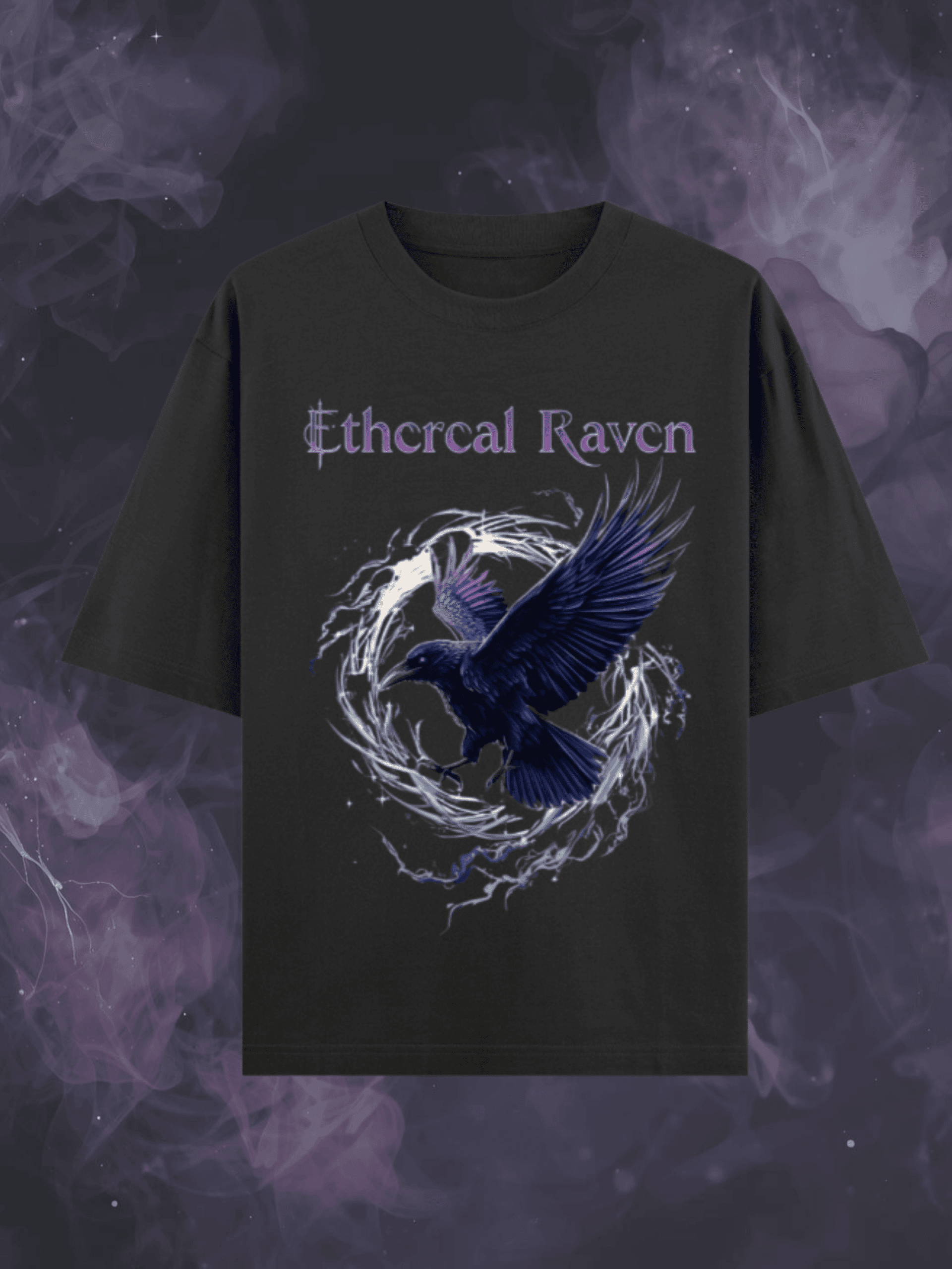 Etherial Ravan | Oversized T-Shirt - Image 2