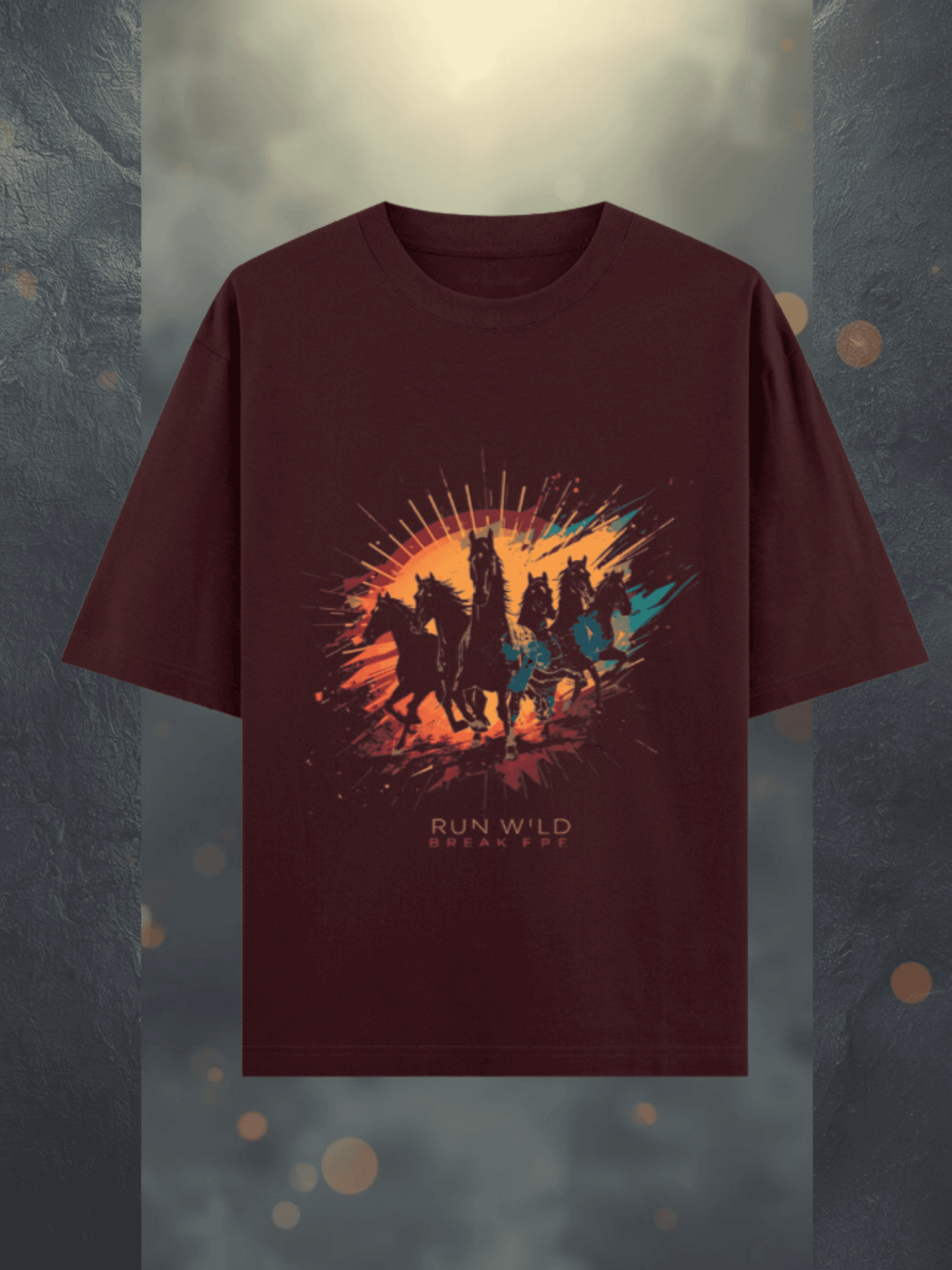 Maroon Oversized T mockup