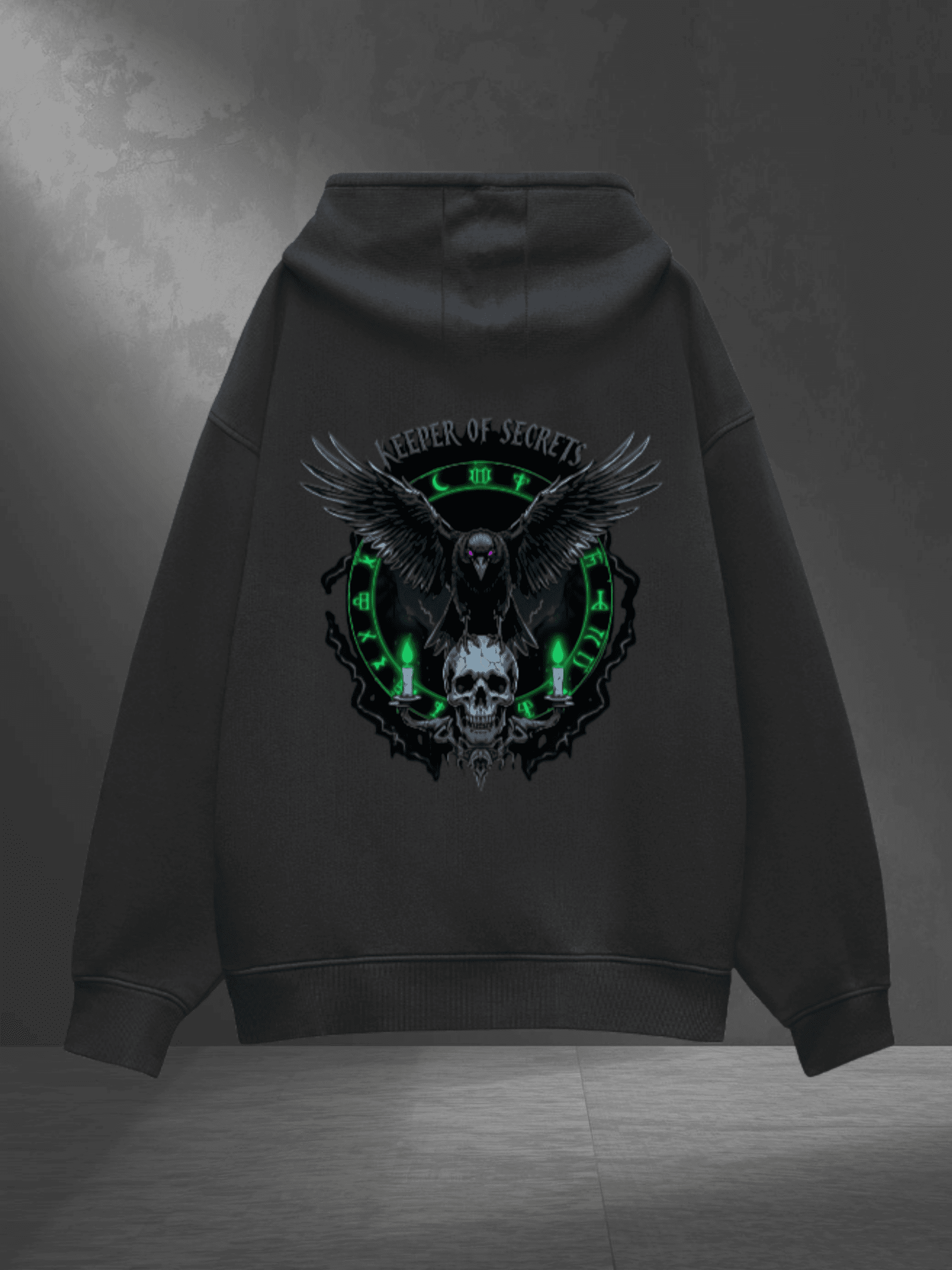 Black hoodie mockup