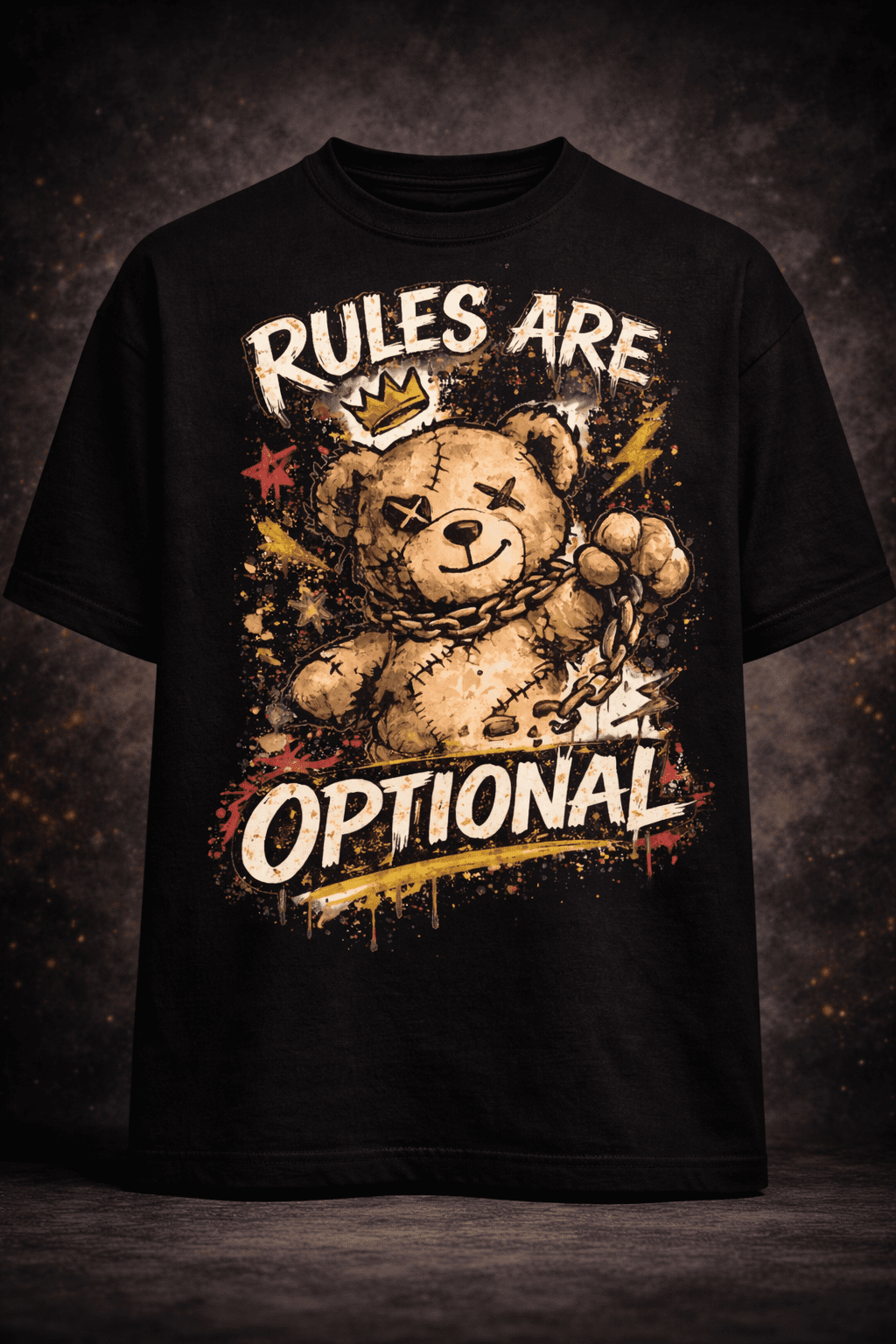 Rules Are Optional — Oversized Tee - Image 2