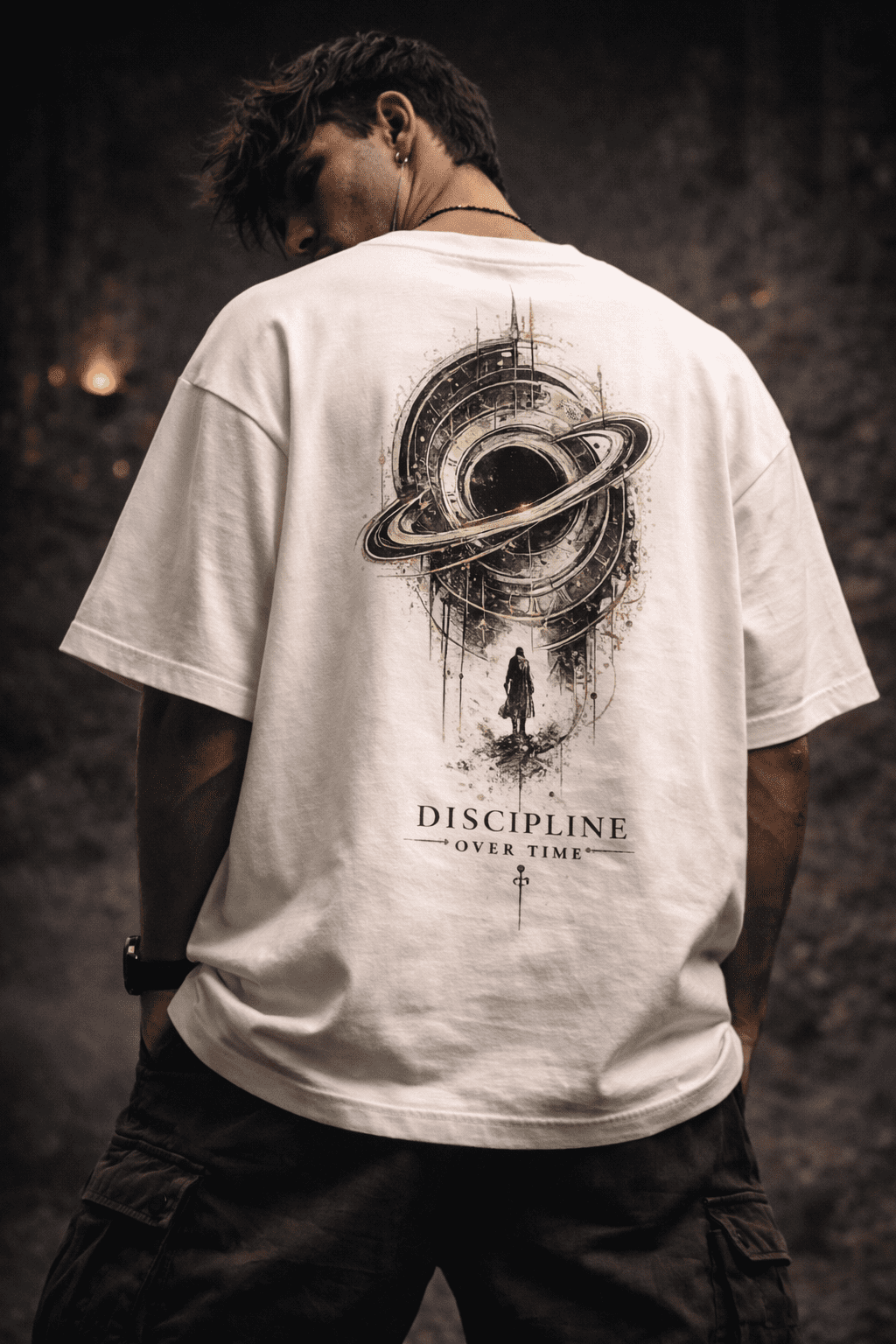Premium | Discipline Over Time — Oversized Tee